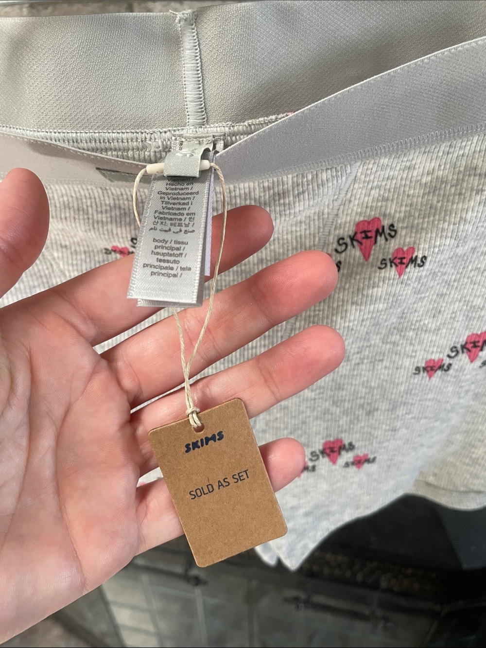 SKIMS Cotton Rib Tank and Short Set - Picture 13 of 14